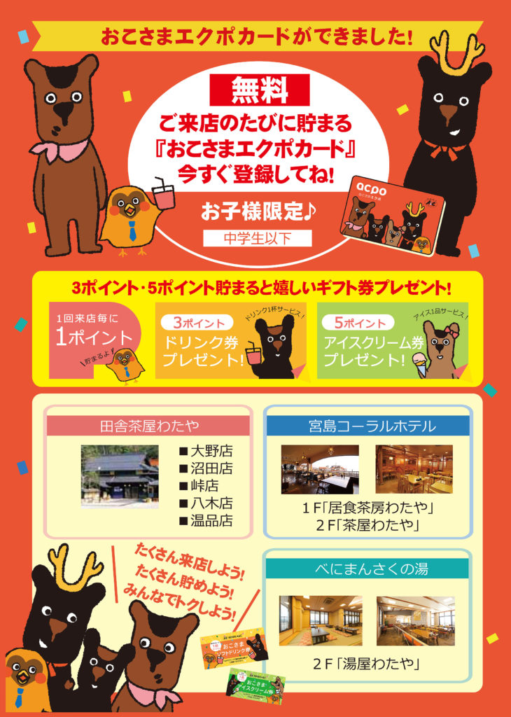 エクポポイントカードキッズ詳細ちらし