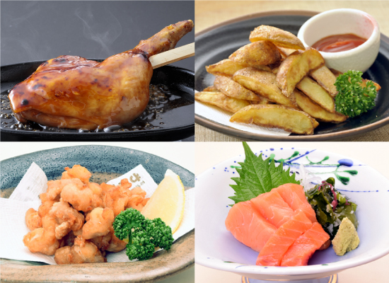 わたや名物「山賊焼き」コース