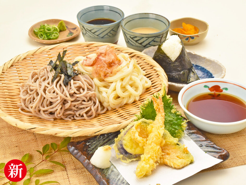 天ざる相盛り定食